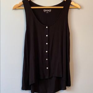 Button Front Tank Top